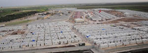 Türkiye'deki bir mülteci kampı