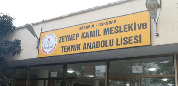 Gericiliğe karşı Zeynep Kamil Mesleki ve Teknik Anadolu Lisesi de bayrak açtı!