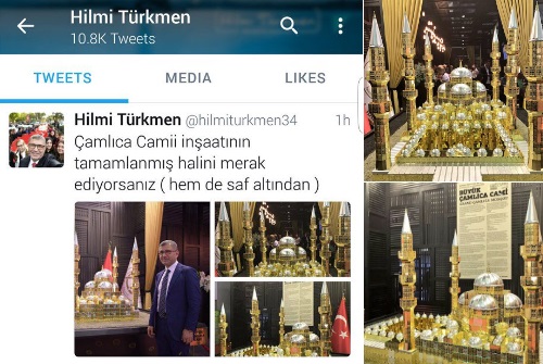 Şaka değil: Çamlıca Camii'nin tam 233 kilo som altınla 'maket'i yapıldı