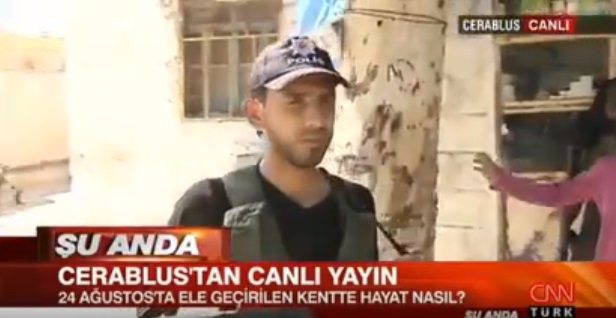 VİDEO | ÖSO'cu cihatçıların başında Türk polisi şapkası!