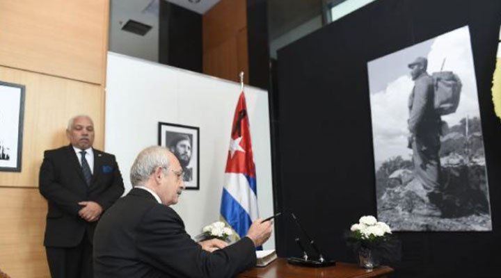 Kılıçdaroğlu'ndan Küba Büyükelçiliği'ne taziye ziyareti