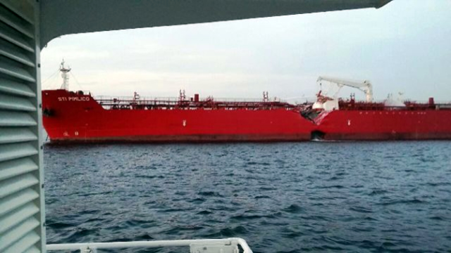 Marmara Denizi'nde akaryakıt yüklü gemiler çarpıştı
