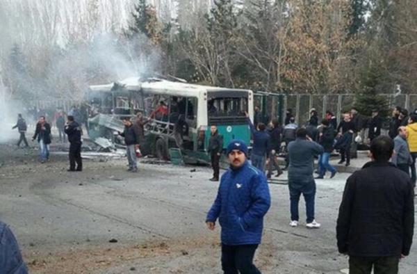 Kayseri'de halk otobüsüne saldırı: 13 asker hayatını kaybetti, 56 kişi yaralandı