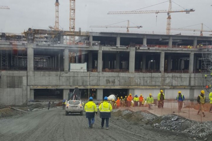 Üçüncü havalimanı inşaatında biri ağır iki işçi yaralandı