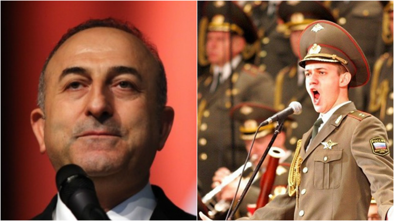 Çavuşoğlu, 64 üyesini kaybeden Kızıl Ordu Korosu anısına yapılan konserde 