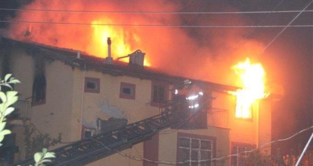 Karaman'da yangın faciası