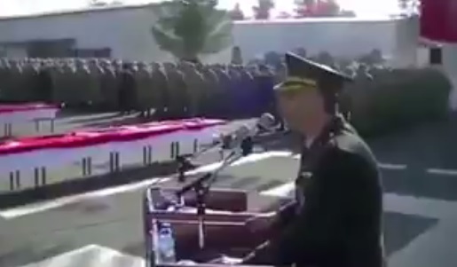 VİDEO | Binbaşıdan yemin töreninde 'cihat' şiiri!