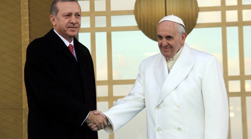 Erdoğan Papa ile görüştü