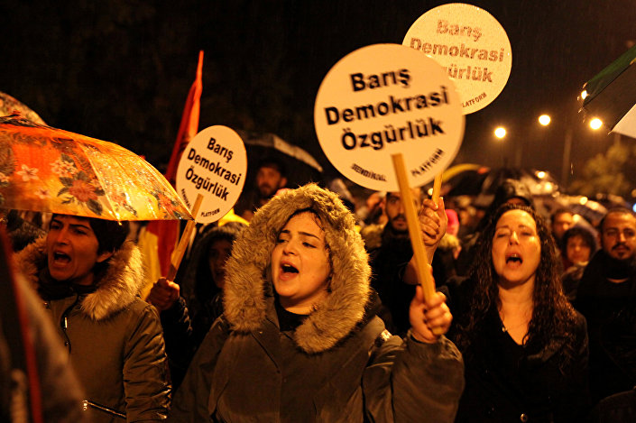 Kıbrıs'ta Erdoğan protestosu