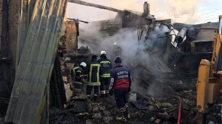Konya'da facia: Ev yangınında 3 kişi öldü