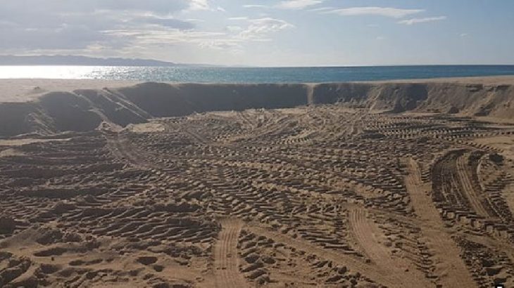 Saros Körfezi'nde SİT alanından alınan kumlar otel inşaatında kullanılmış