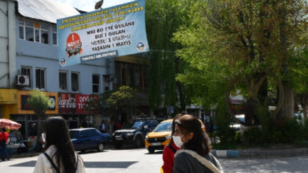Valilik komünist belediyenin 1 Mayıs pankartını indirdi!