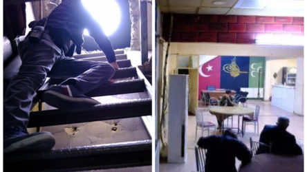 Konya'da polisten kaçmak için kıraathaneye tünel yapmışlar