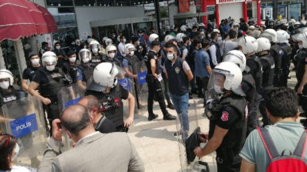 HDP'nin yürüyüşüne polis ablukası: Gözaltılar var