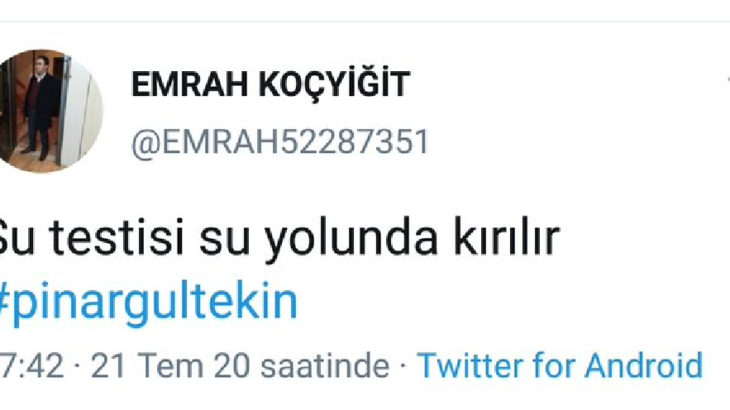 Pınar Gültekin için 'Su testisi su yolunda kırılır' diyen şöförün sertifikası iptal edildi