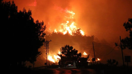 İzmir'de büyük orman yangını: Alevler siteye ulaştı