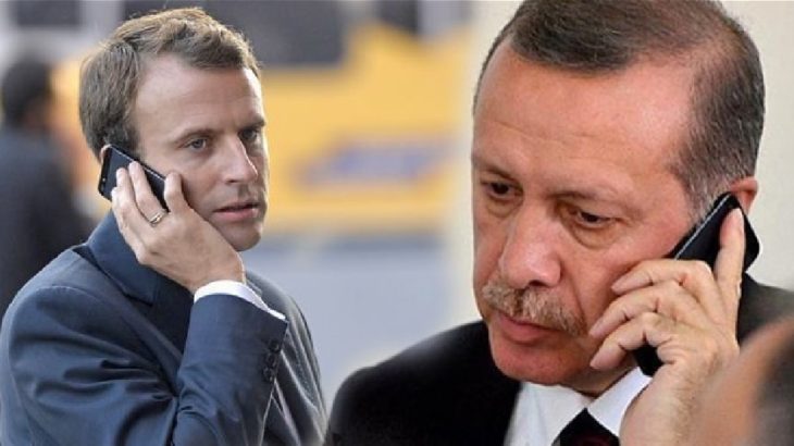 Erdoğan'dan Macron'la telefon görüşmesi