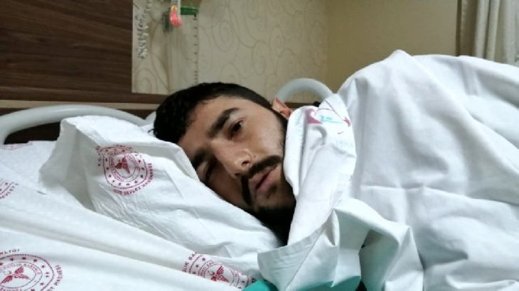 Rize'de kafasına yorgun mermi isabet eden genç yaralandı