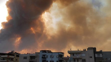 Söke'de yangın Milli Park sınırına ulaştı: 50 ev tahliye edildi