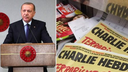 Charlie Hebdo dergisi Erdoğan'ı hedef aldı