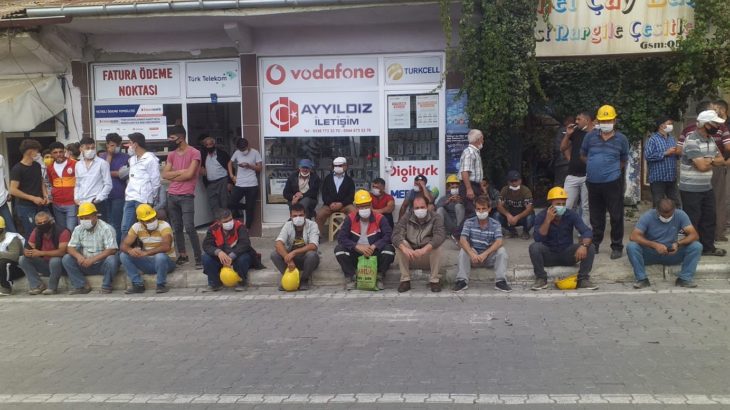 Ermenek'te maden işçisine polis ablukası!
