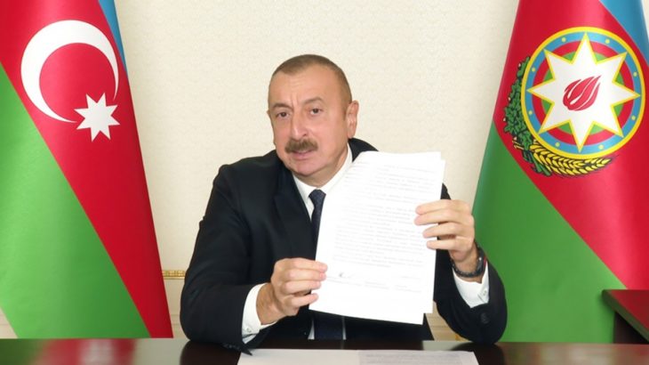 Aliyev, barış antlaşması teklifini yineledi