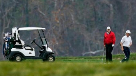 Trump, G-20 zirvesini terk edip golf oynamaya gitti