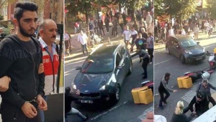 Bakırköy'de kız arkadaşını darp edip, tepki gösterenlerin üzerine arabasını süren Göçmen'e 9 yıl hapis!