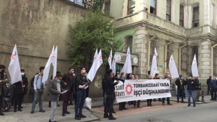 Sınıf Tavrı'ndan İstanbul'da 'torba yasa' eylemi