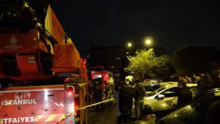 Ataşehir'deki yangında eller bağlanmış bir kadın kurtarıldı