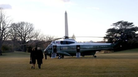 Trump Beyaz Saray'dan ayrıldı