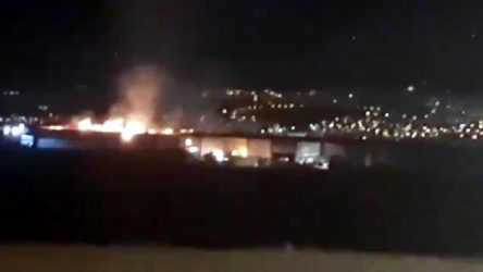 Kahramanmaraş'ta tekstil fabrikasında yangın