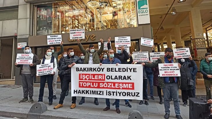 Bakırköy Belediyesi işçileri: Toplu sözleşme hakkımızı istiyoruz