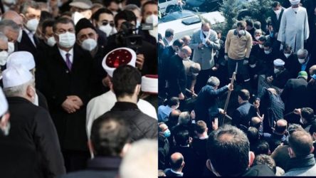 O görüntülerin ardından 'özür' dilemişti: Fahrettin Koca bu kez 'gizlice' cenazeye katılmış