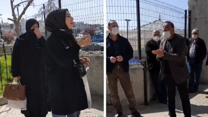 VİDEO | Camide 'kadın' kavgası: Benim gözümde havasın hava!