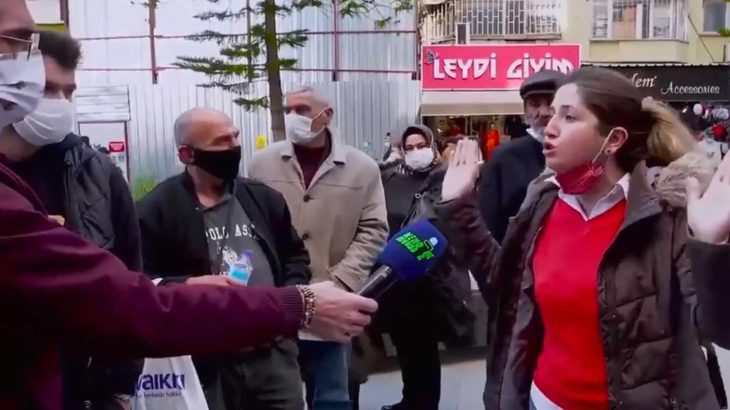 Sokak röportajında iktidarı eleştiren Sümeyye Avcı gözaltına alındı