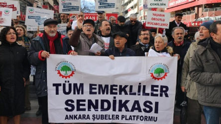 Ankara'da insanca yaşam isteyen emeklilere müdahale