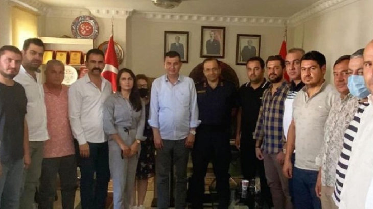 İlçe Jandarma Komutanı MHP teşkilatını ziyaret etti