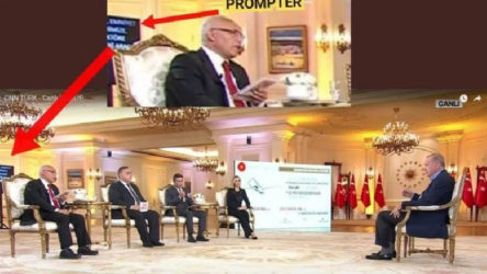 Erdoğan'ın televizyon programına prompterla katılması gündeme oturdu