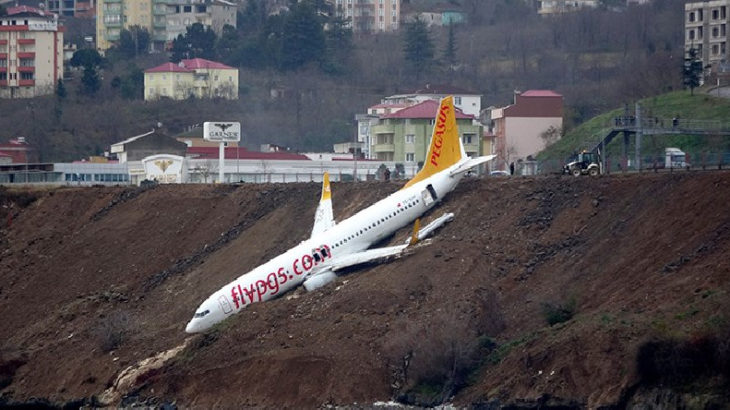 Trabzon'da pistten çıkan yolcu uçağına ilişkin rapor tamamlandı