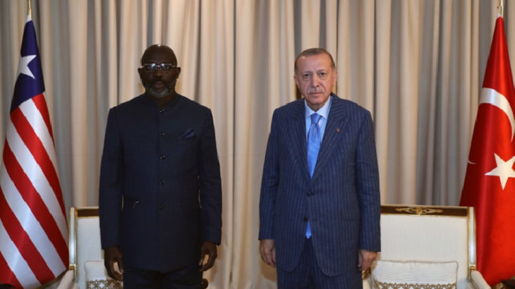 Erdoğan, George Weah ile bir araya geldi