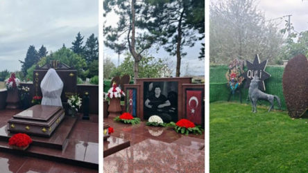 Polis öldüren mafyaya 'bozkurt'lu anıt mezar