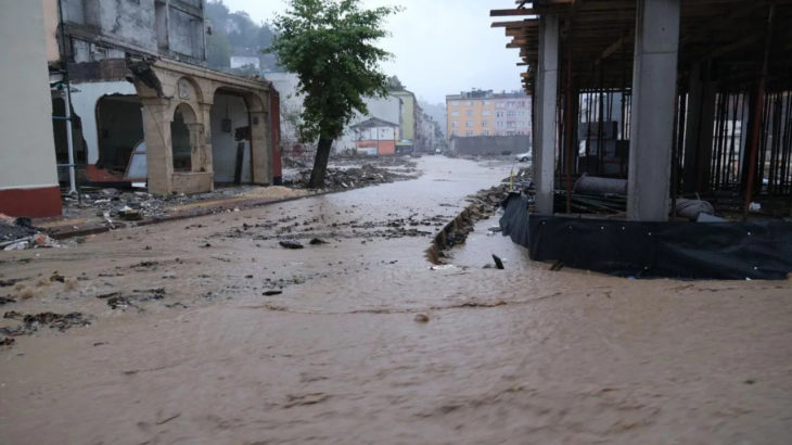Sel felaketinin yaşandığı Bozkurt tekrar sular altında