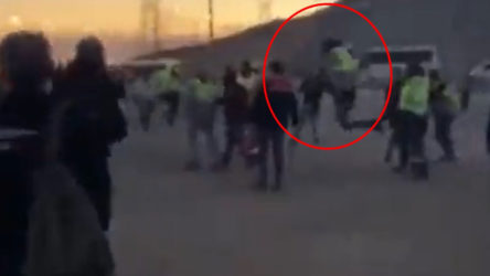 VİDEO | Akkuyu'da eylem yapan işçilere 'uçan tekme'li saldırı