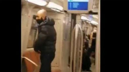 Metroda kadın yolcuyu tehdit eden saldırgan yakalandı