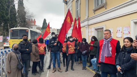 TKH'den greve çıkan Bakırköy Belediyesi işçilerine destek ziyareti