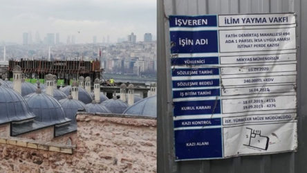 Süleymaniye manzarasının önünü kesen inşattan Bilal Erdoğan'ın vakfı çıktı