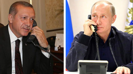Erdoğan, Putin arasında telefon görüşmesi