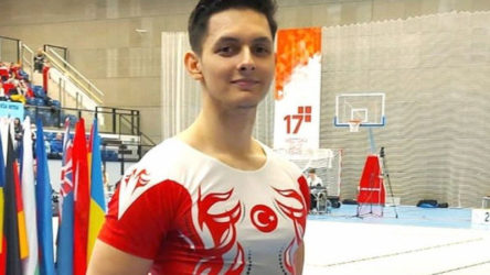 Emir Erışık, Uluslararası Aerobik Cimnastik Turnuvası'nda altın madalya kazandı