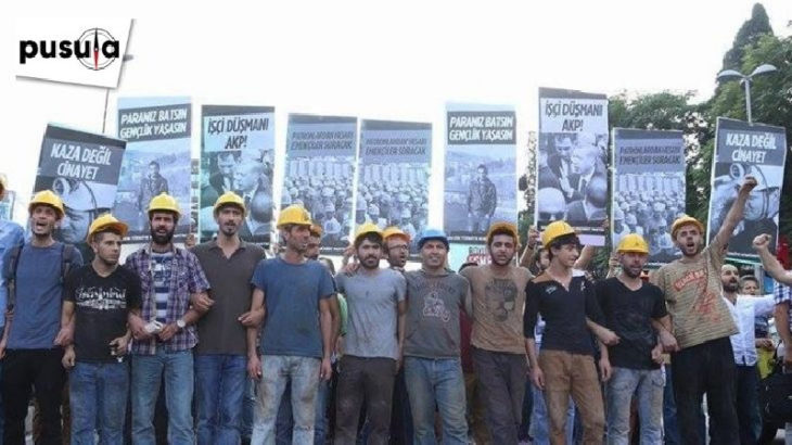 1 Mayıs’a giderken inşaat işçileri